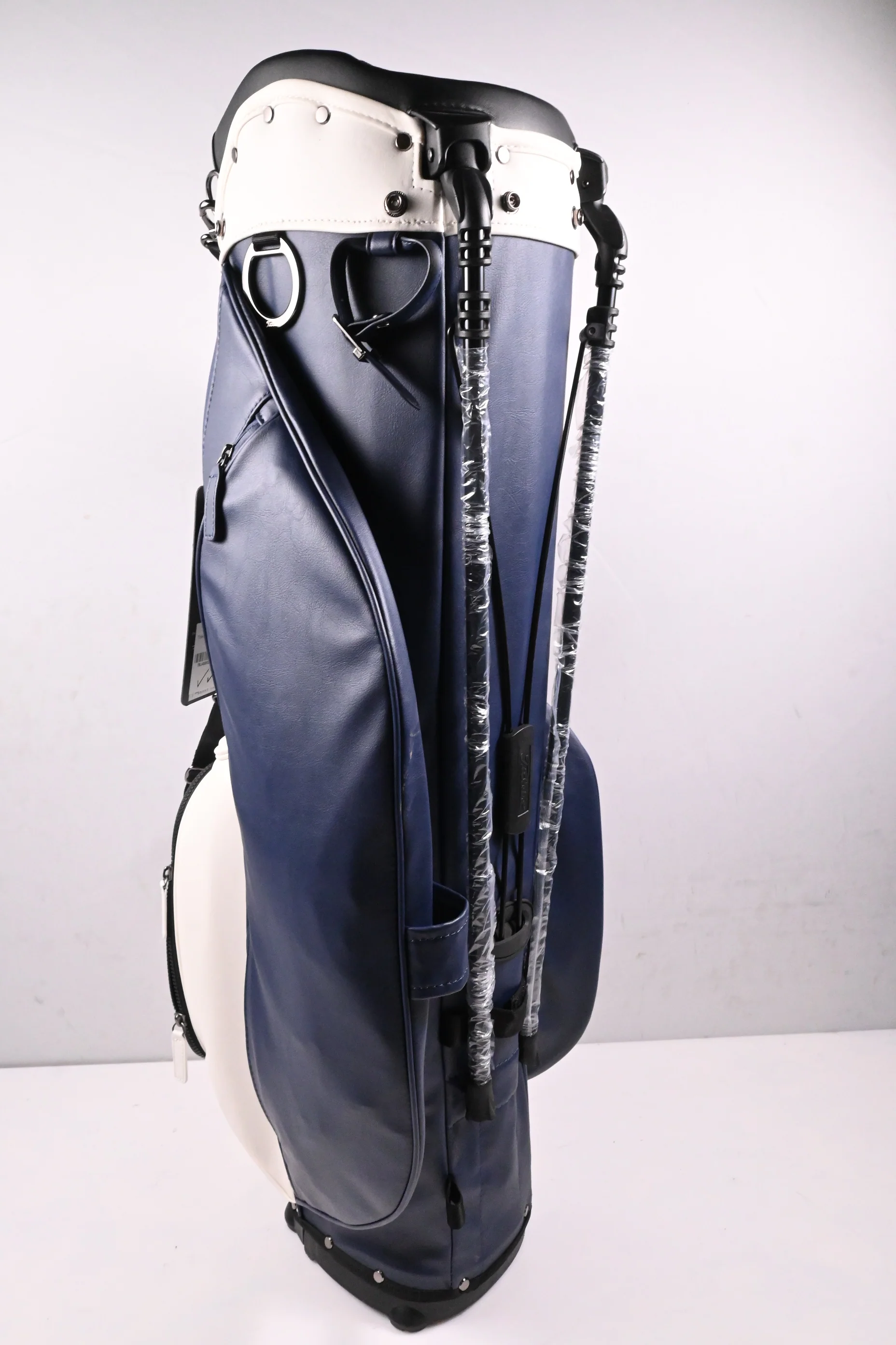 Titleist Links Legend Stand Bag / 4-Way Divider / White, Navy - Image 5