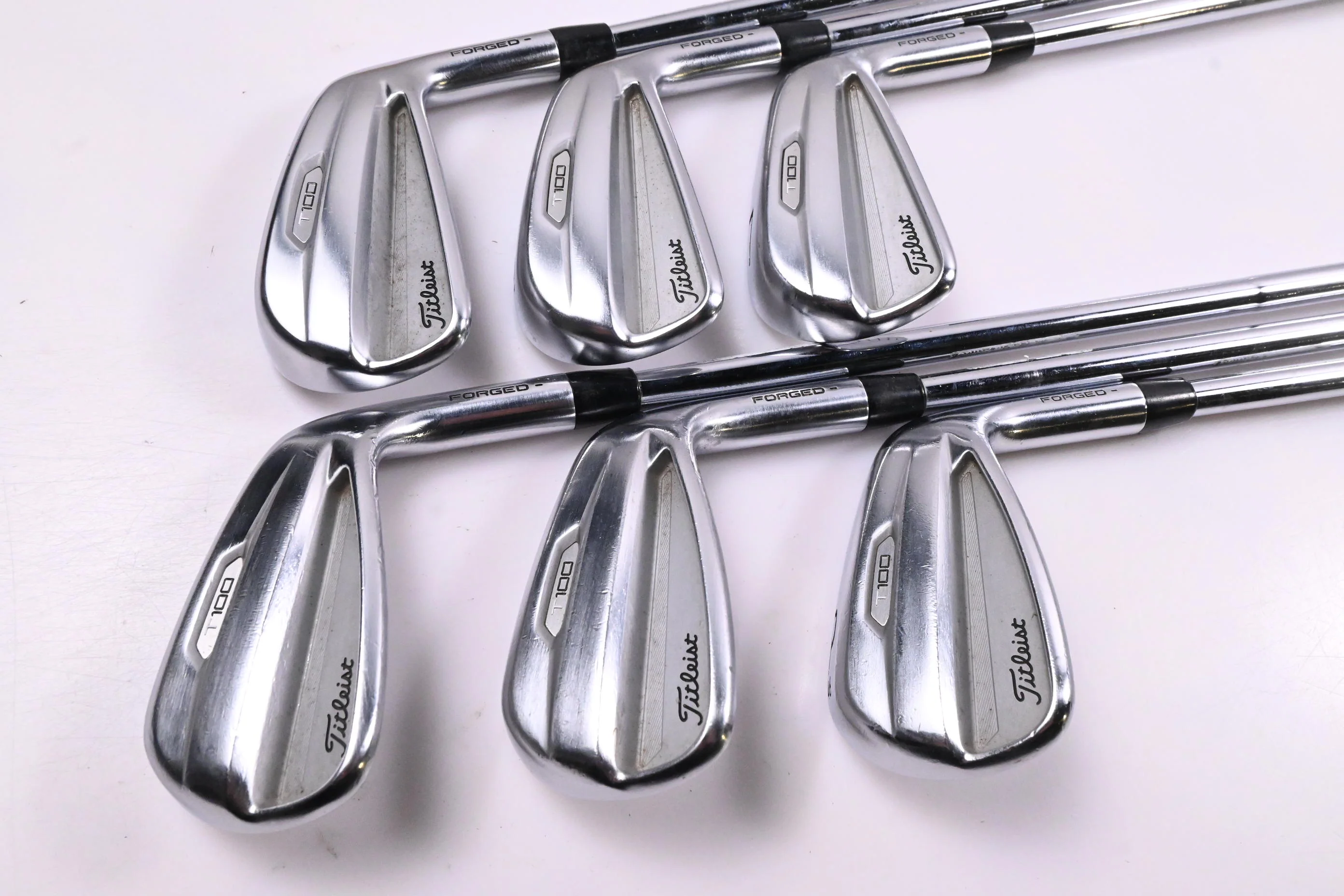 Titleist T100 2021 Irons / 5-PW / Stiff Flex AMT Tour White S300 Shafts - Image 2