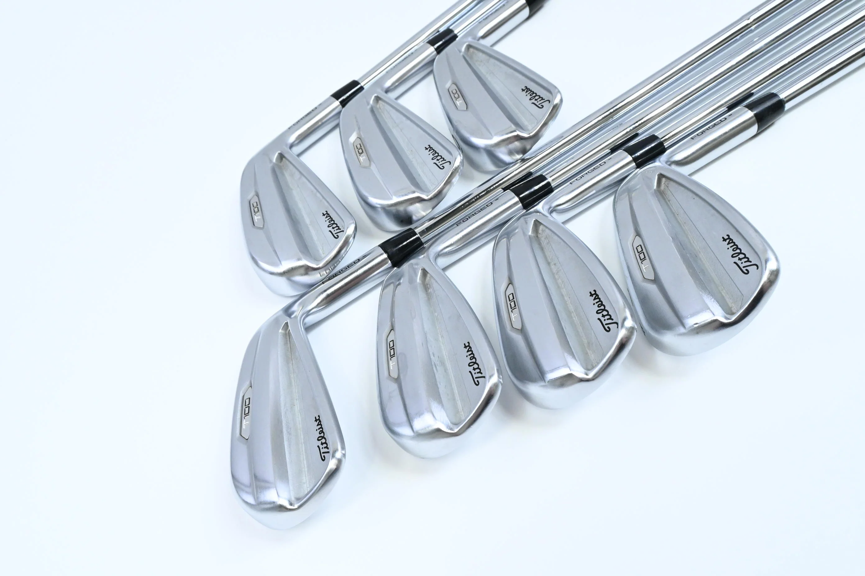 Titleist T100 2021 Irons / 4-PW / Stiff Flex AMT Tour White S300 Shafts - Image 2