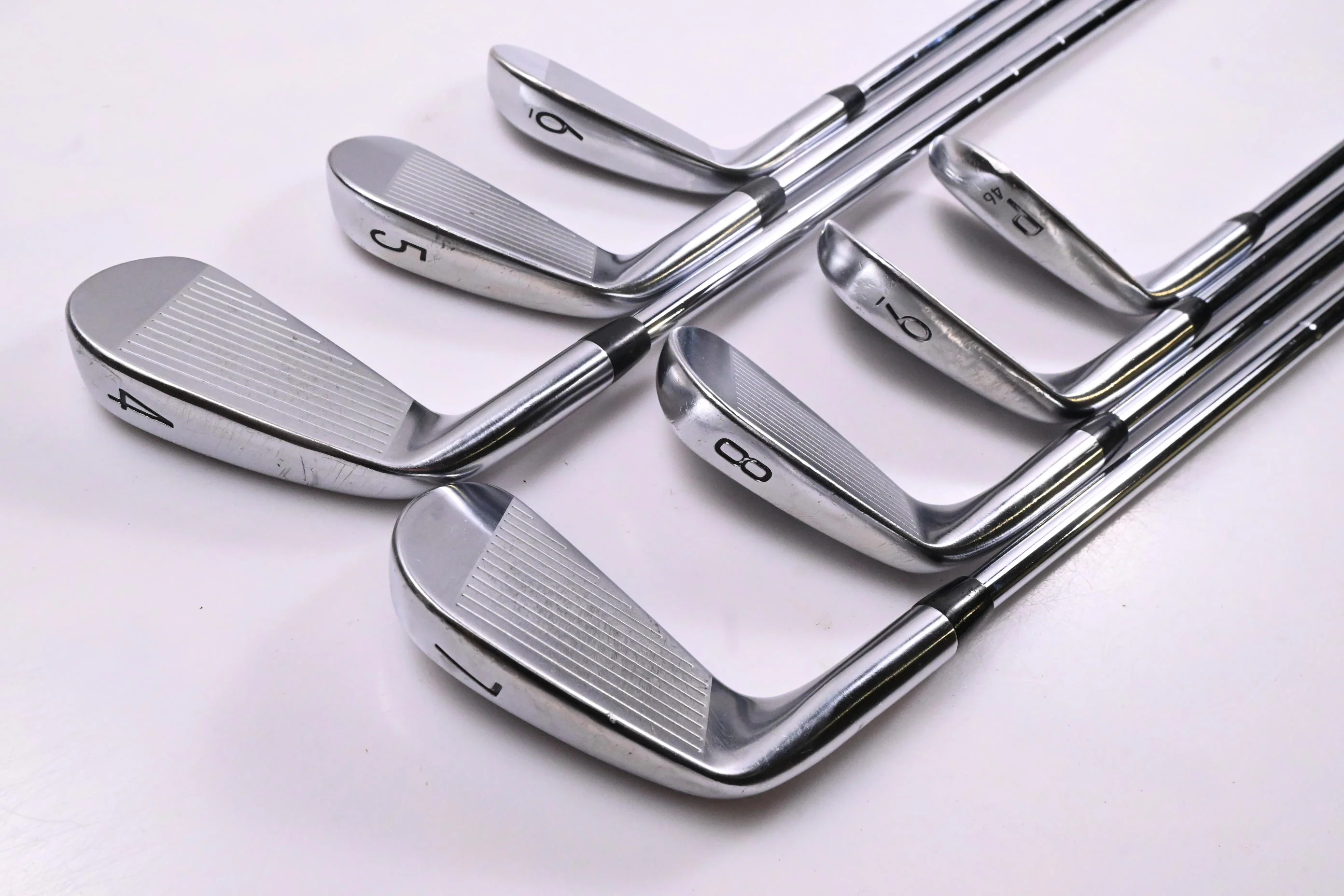 Titleist T100 2021 Irons / 4-PW / Stiff Flex AMT Tour White S300 Shafts - Image 4