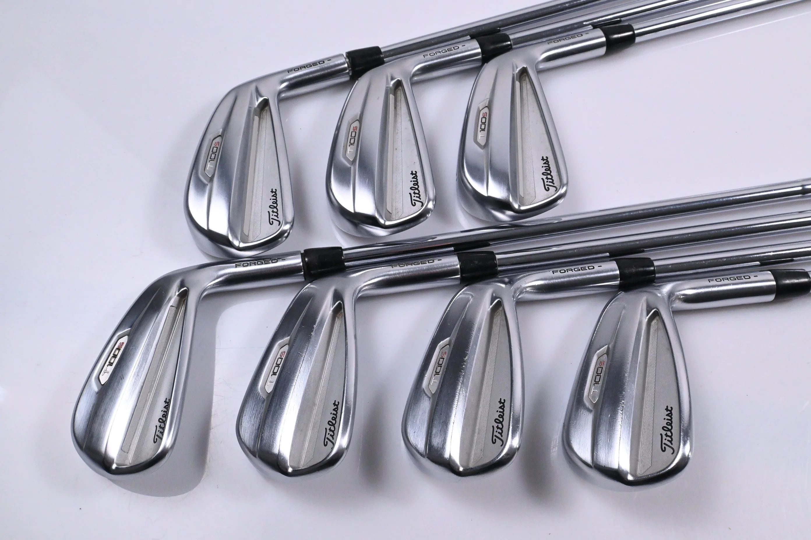 Titleist T100.S 2021 Irons / 4-PW / Stiff Flex AMT Black S300 Shafts - Image 2