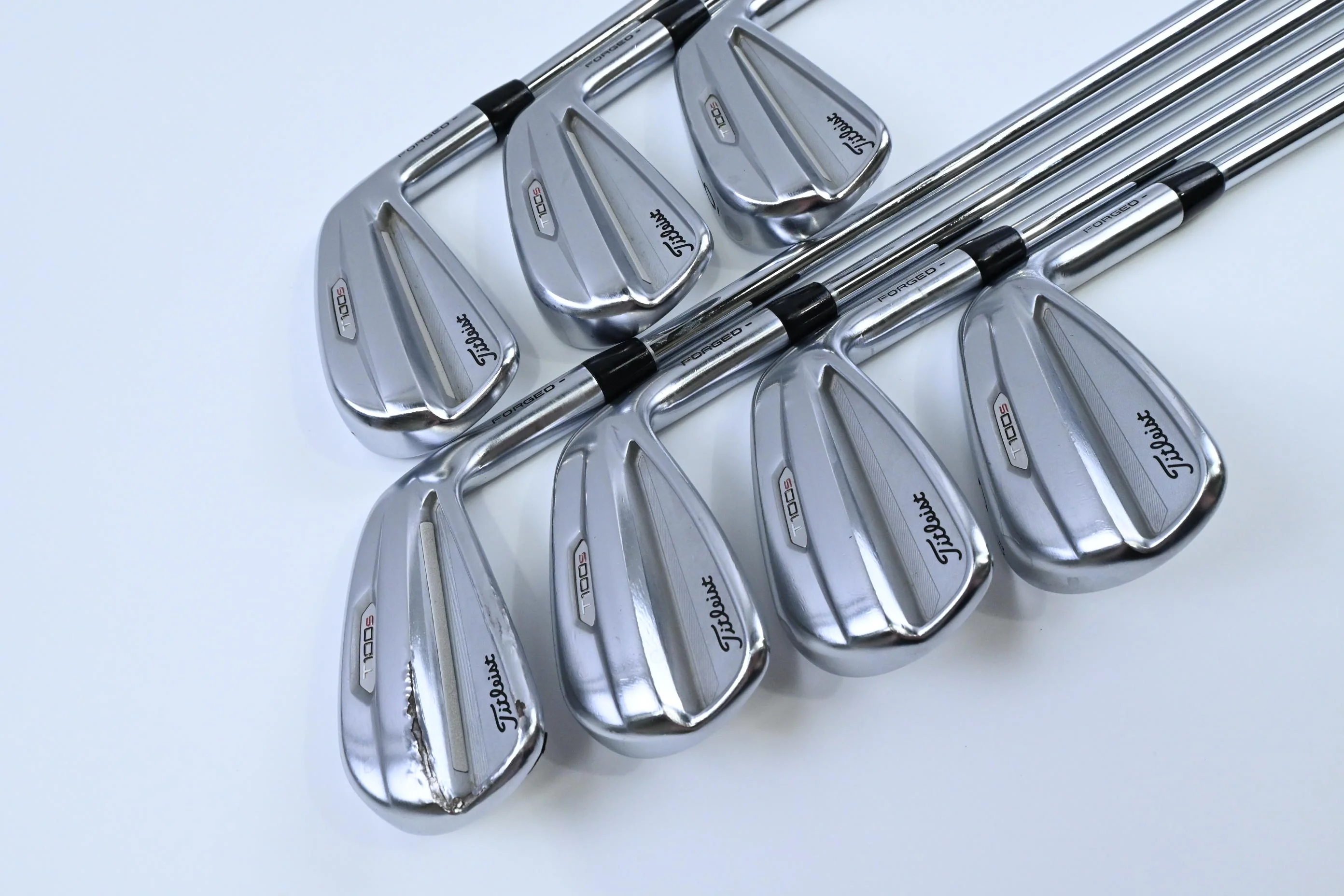 Titleist T100.S 2021 Irons / 4-PW / Stiff Flex Project X Rifle Shafts - Image 2