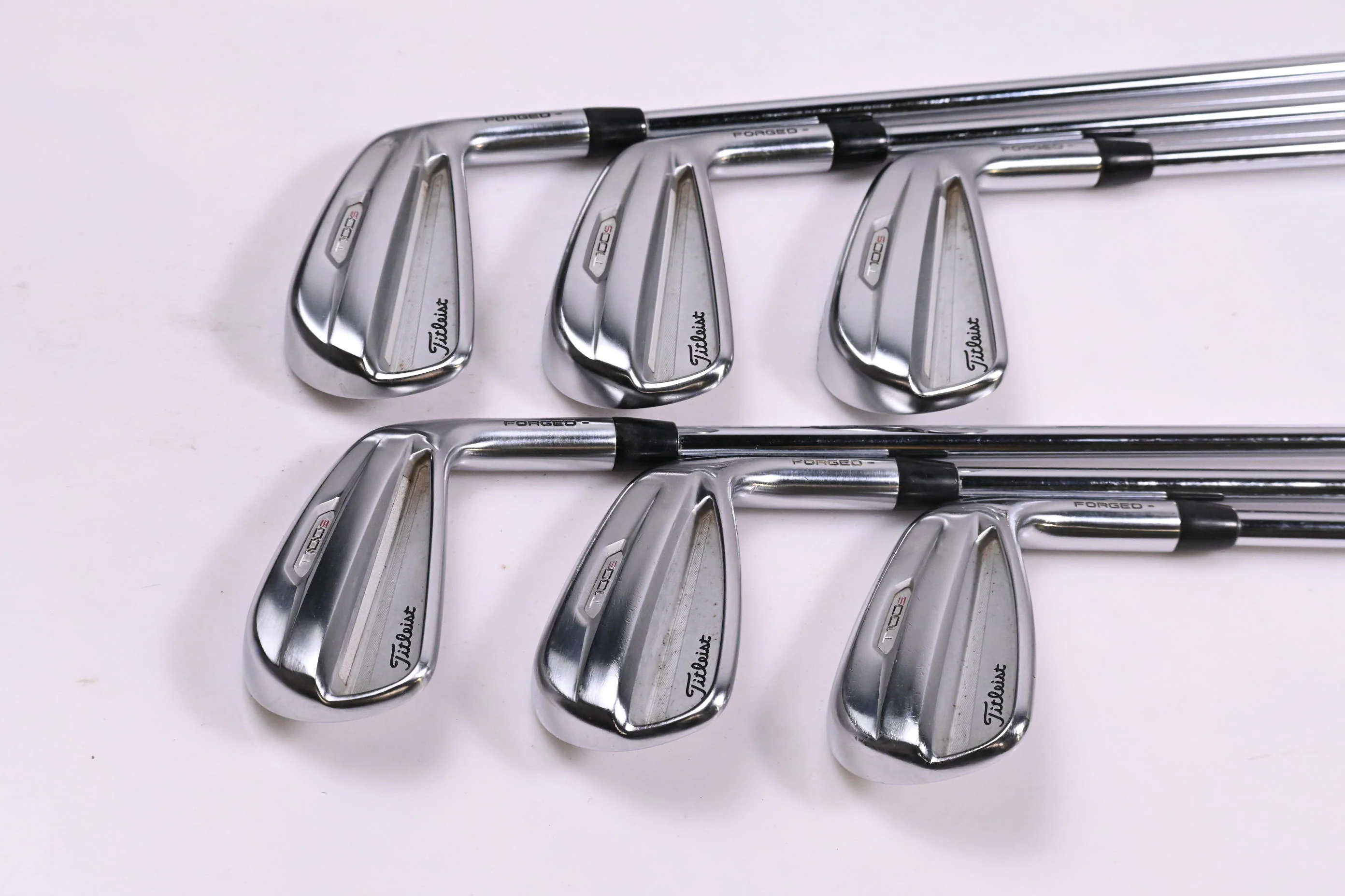 Titleist T100.S 2021 Irons / 4-9i / Stiff Flex AMT Black S300 Shafts - Image 2