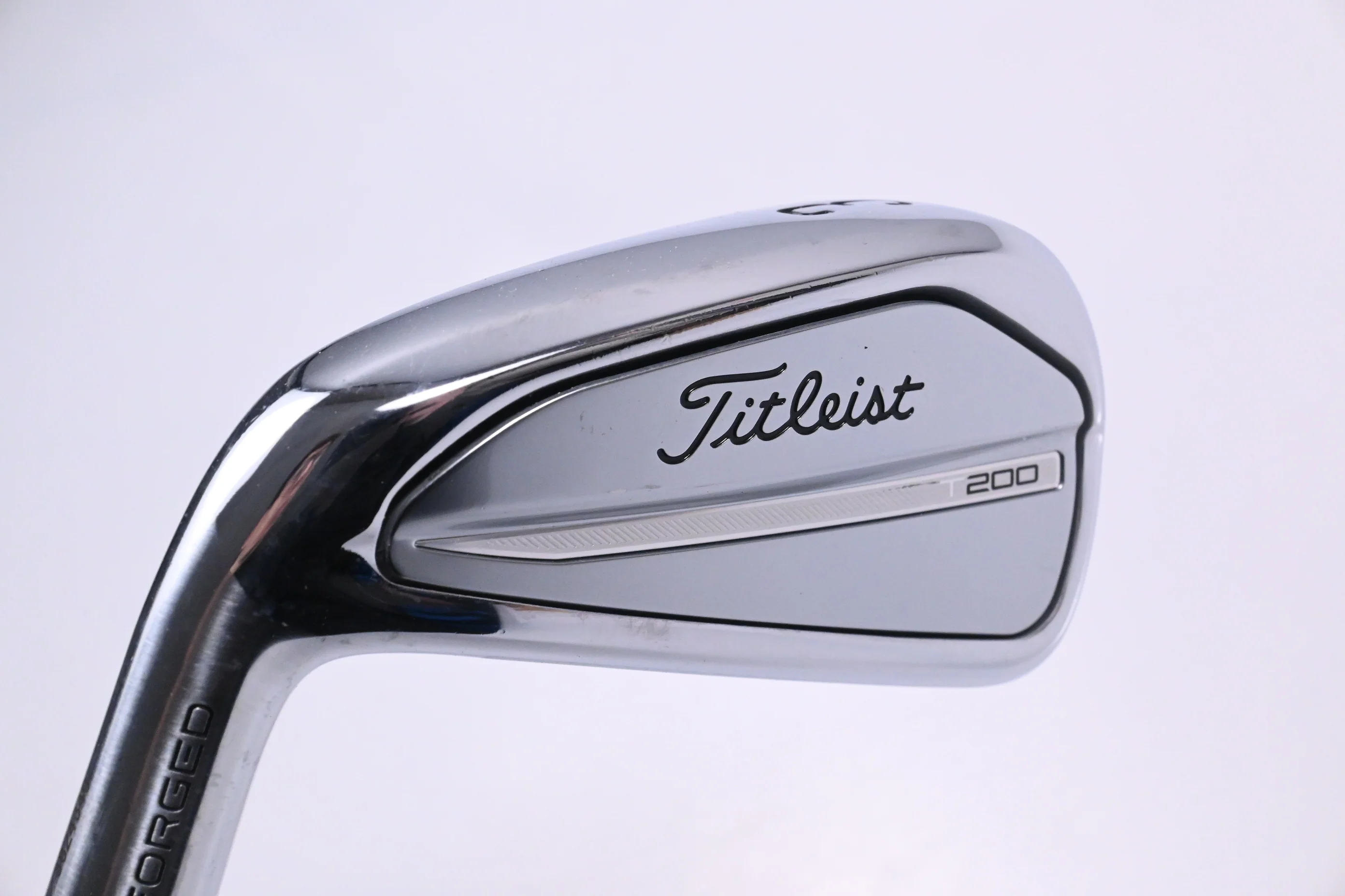 Left Hand Titleist T200 Utility #3 Iron / 20 Degree / Stiff Flex HZRDUS Black 90
