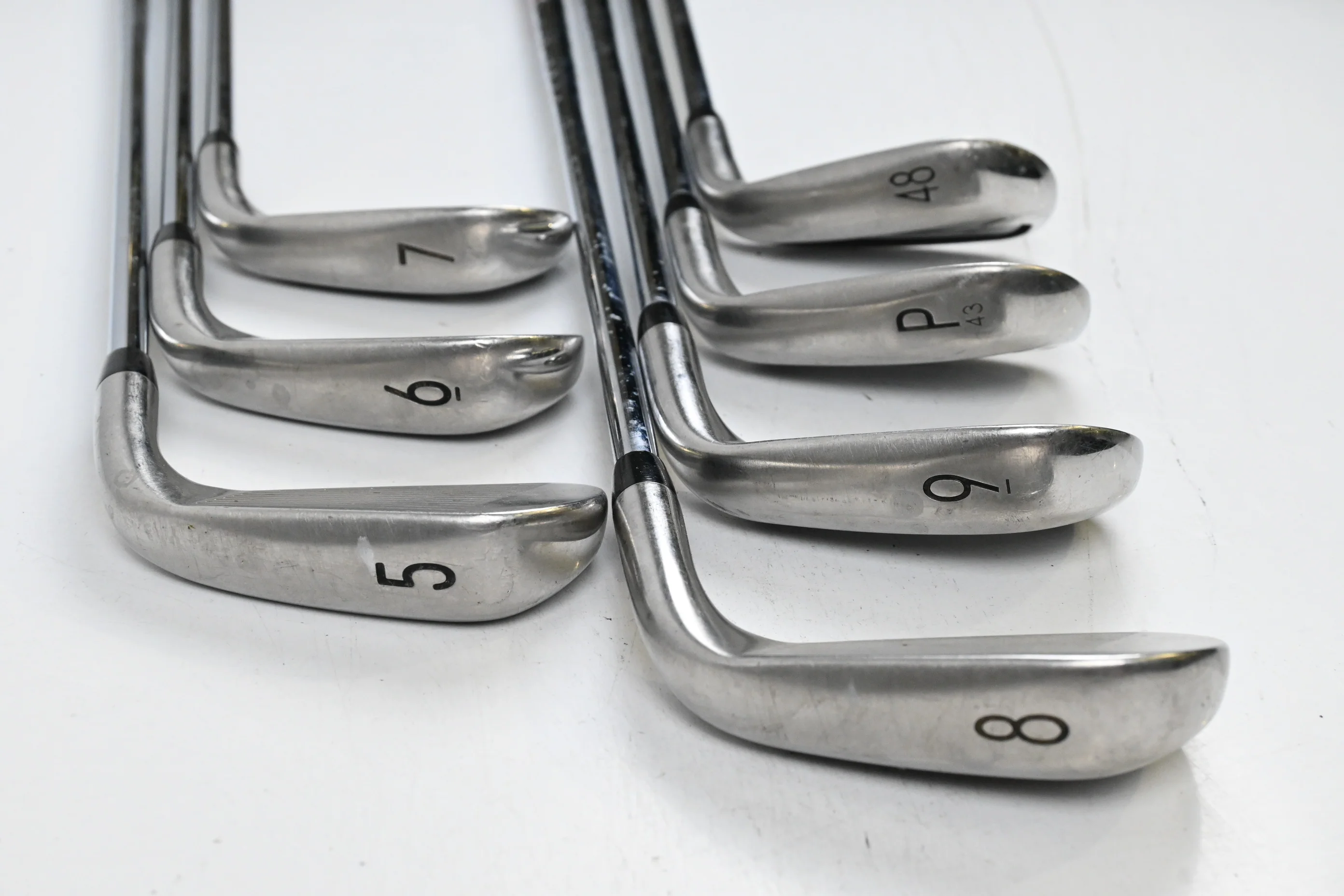 Left Hand Titleist T300 2019 Irons / 5-PW+GW / Regular Flex AMT Red R300 Shafts - Image 4