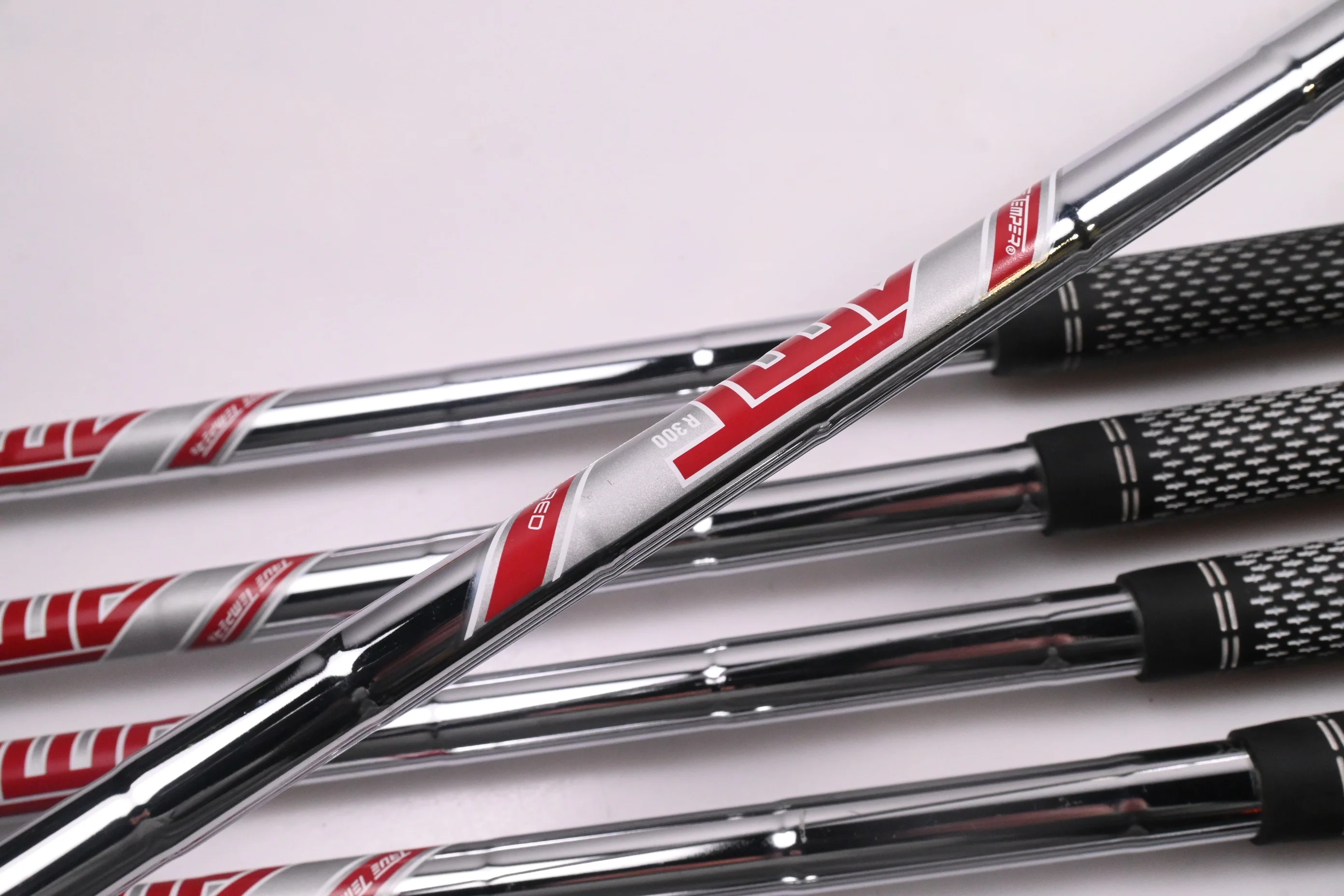 Left Hand Titleist T300 2021 Irons / 5-PW+48° / Regular Flex AMT Red R300 Shafts - Image 5