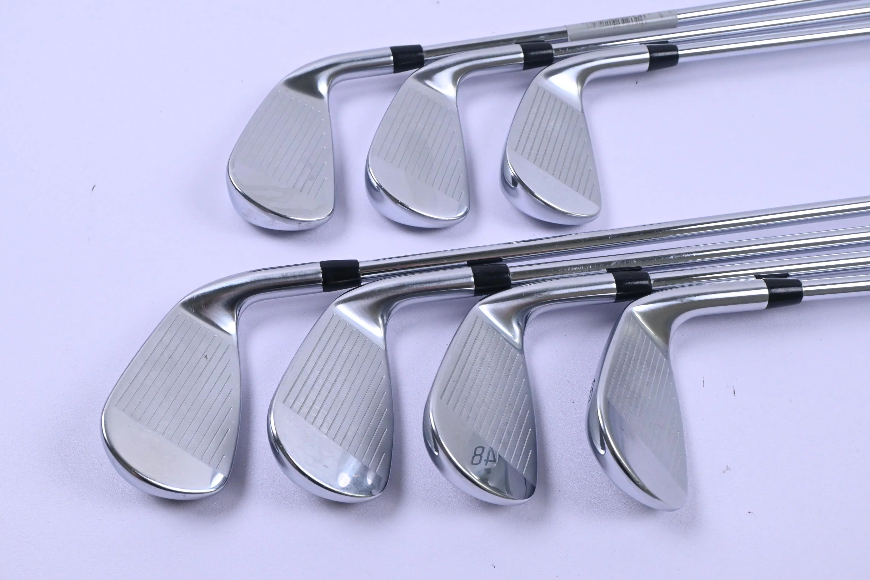 Left Hand Titleist T300 2021 Irons / 5-PW+GW / Regular Flex AMT Red R300 Shafts - Image 3