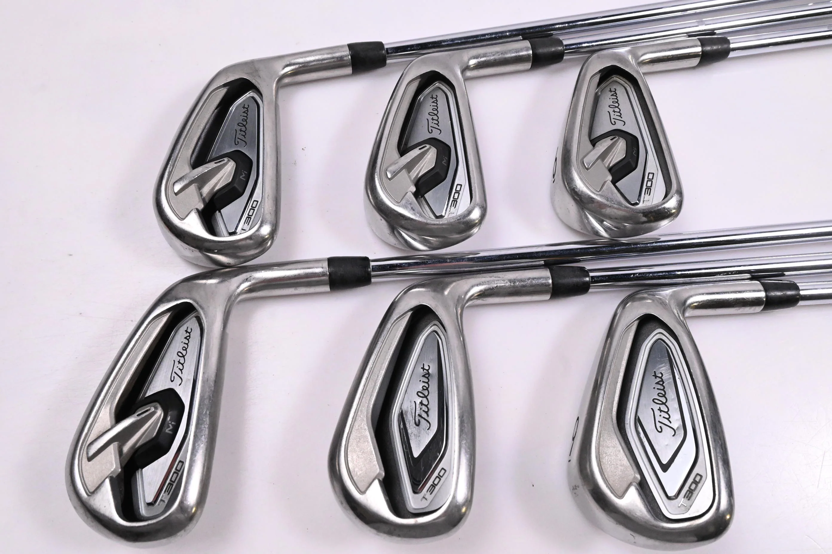 Titleist T300 2021 Irons / 4-9i / Stiff Flex AMT Black S300 Shafts - Image 2
