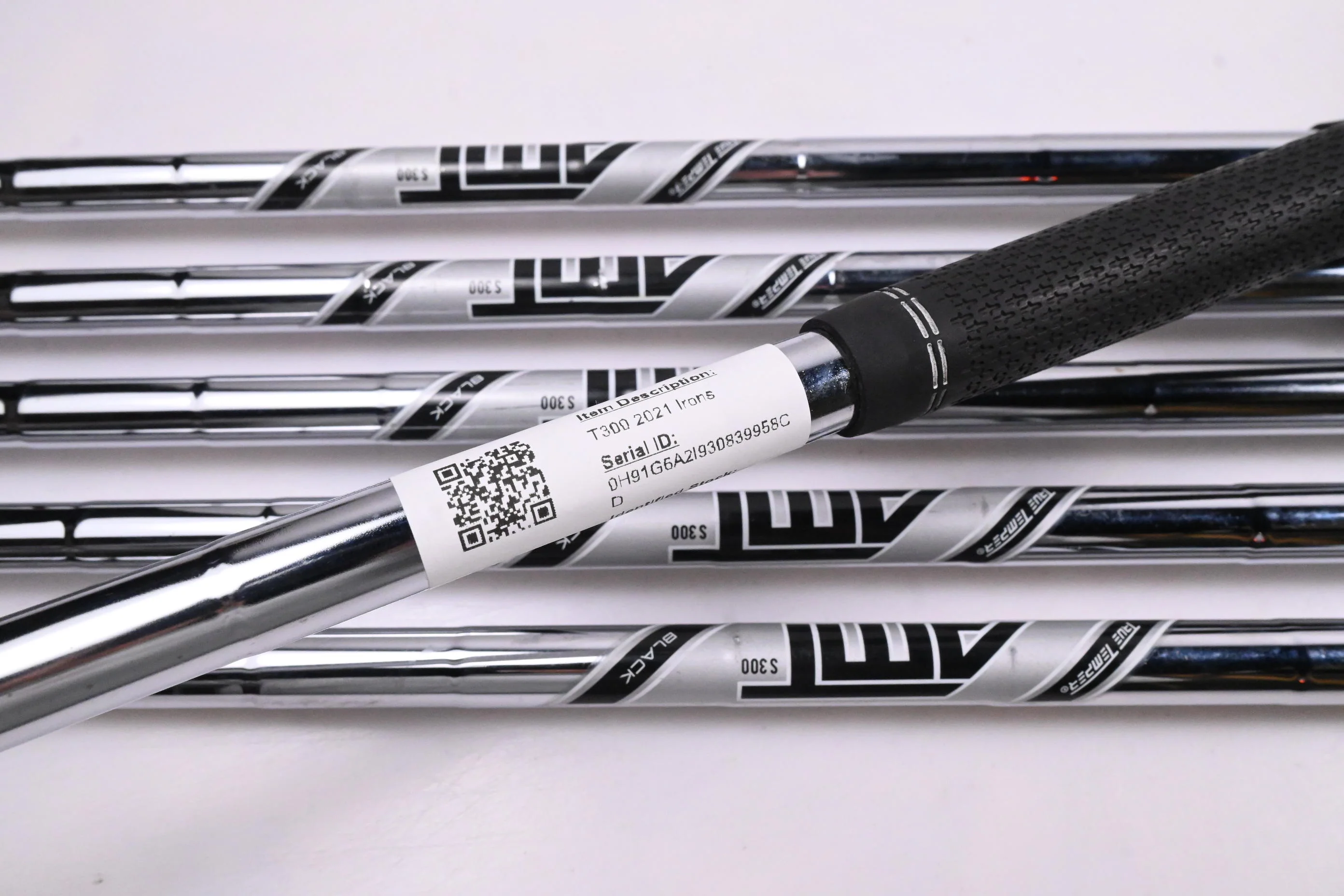 Titleist T300 2021 Irons / 4-9i / Stiff Flex AMT Black S300 Shafts - Image 6