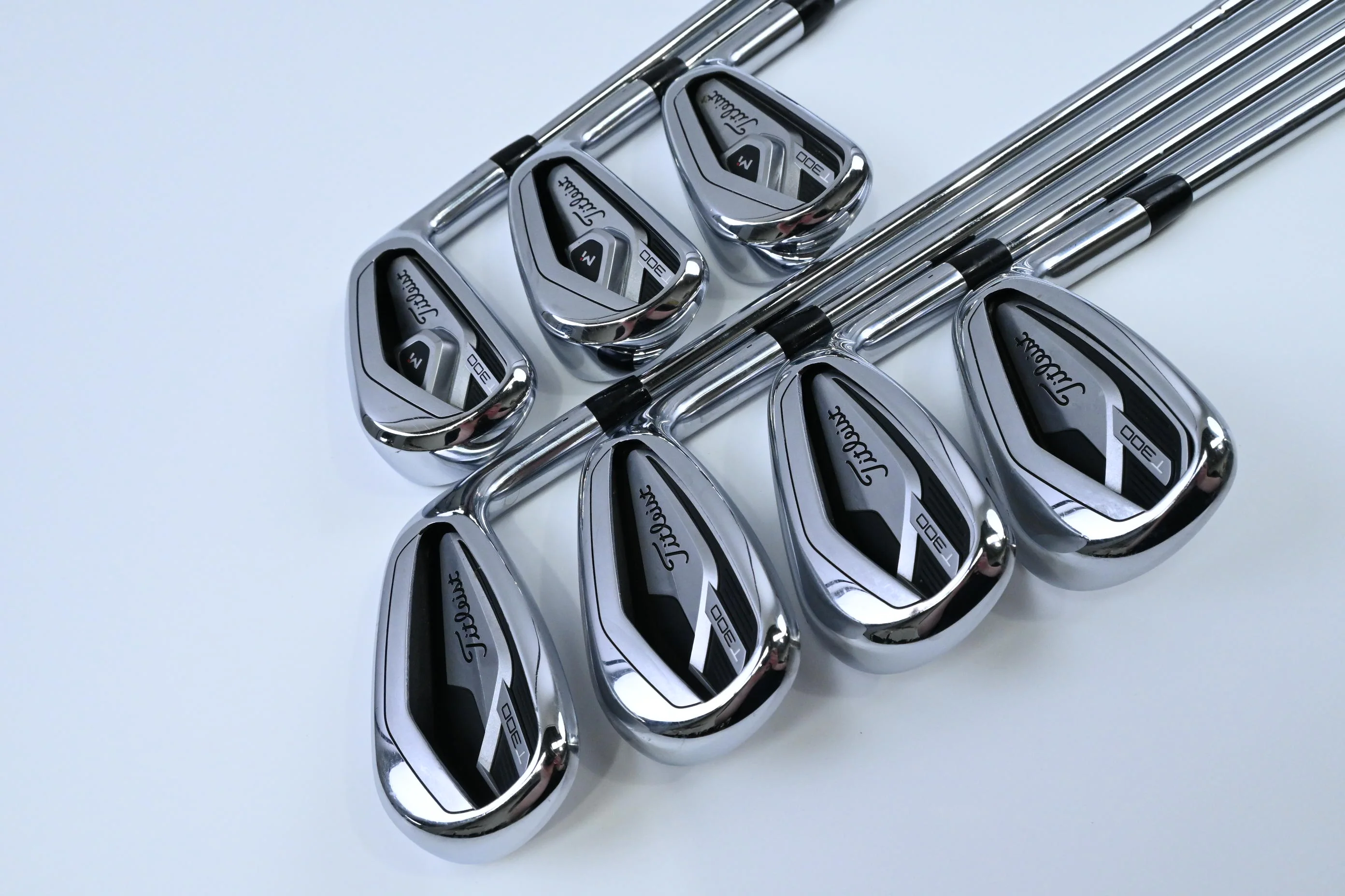 Titleist T300 2021 Irons / 5-PW+48° / Stiff Flex AMT Red S300 Shafts - Image 2