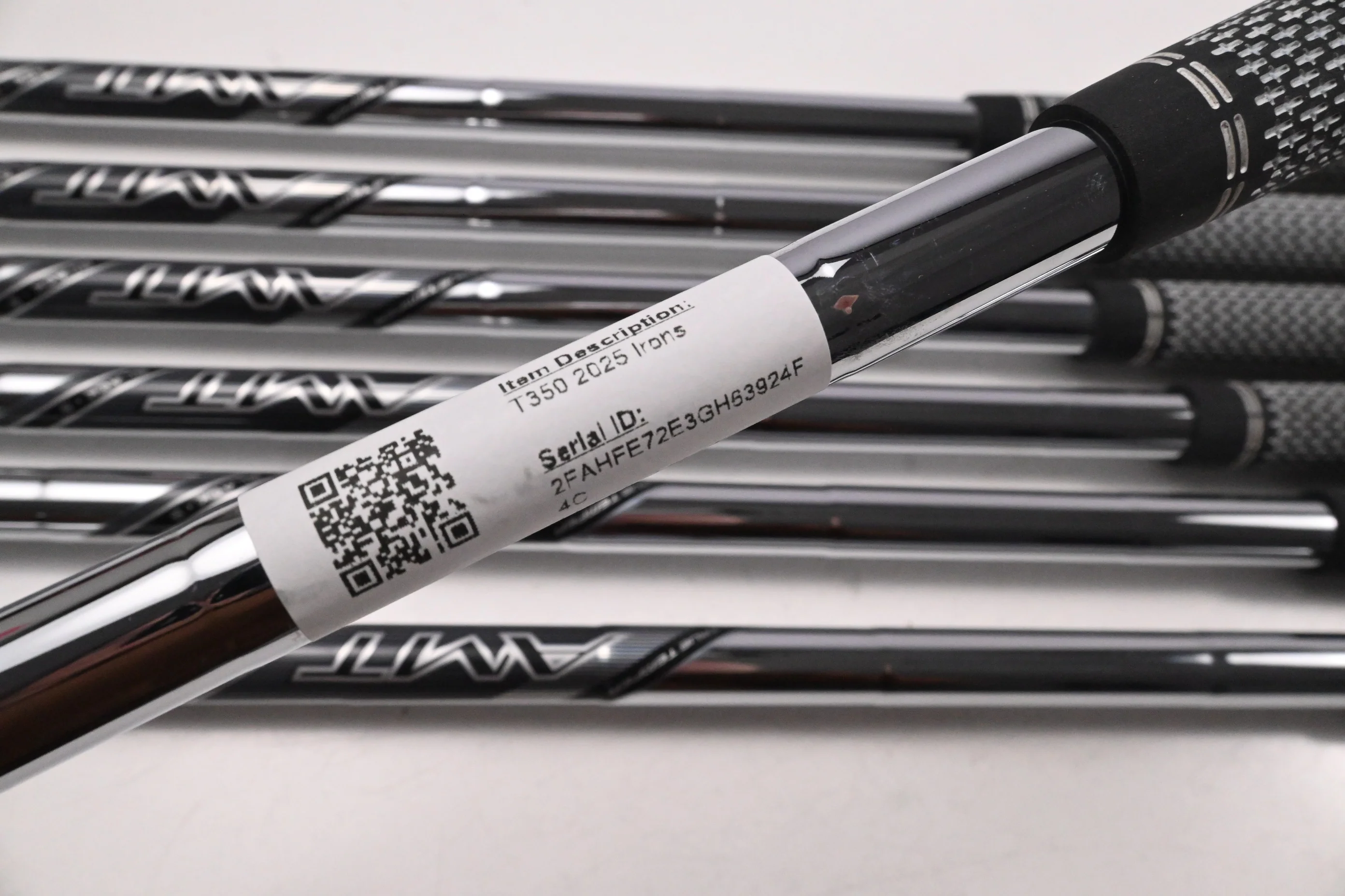 Titleist T350 2025 Irons / 4-PW / Stiff Flex True Temper AMT Black Shafts - Image 6