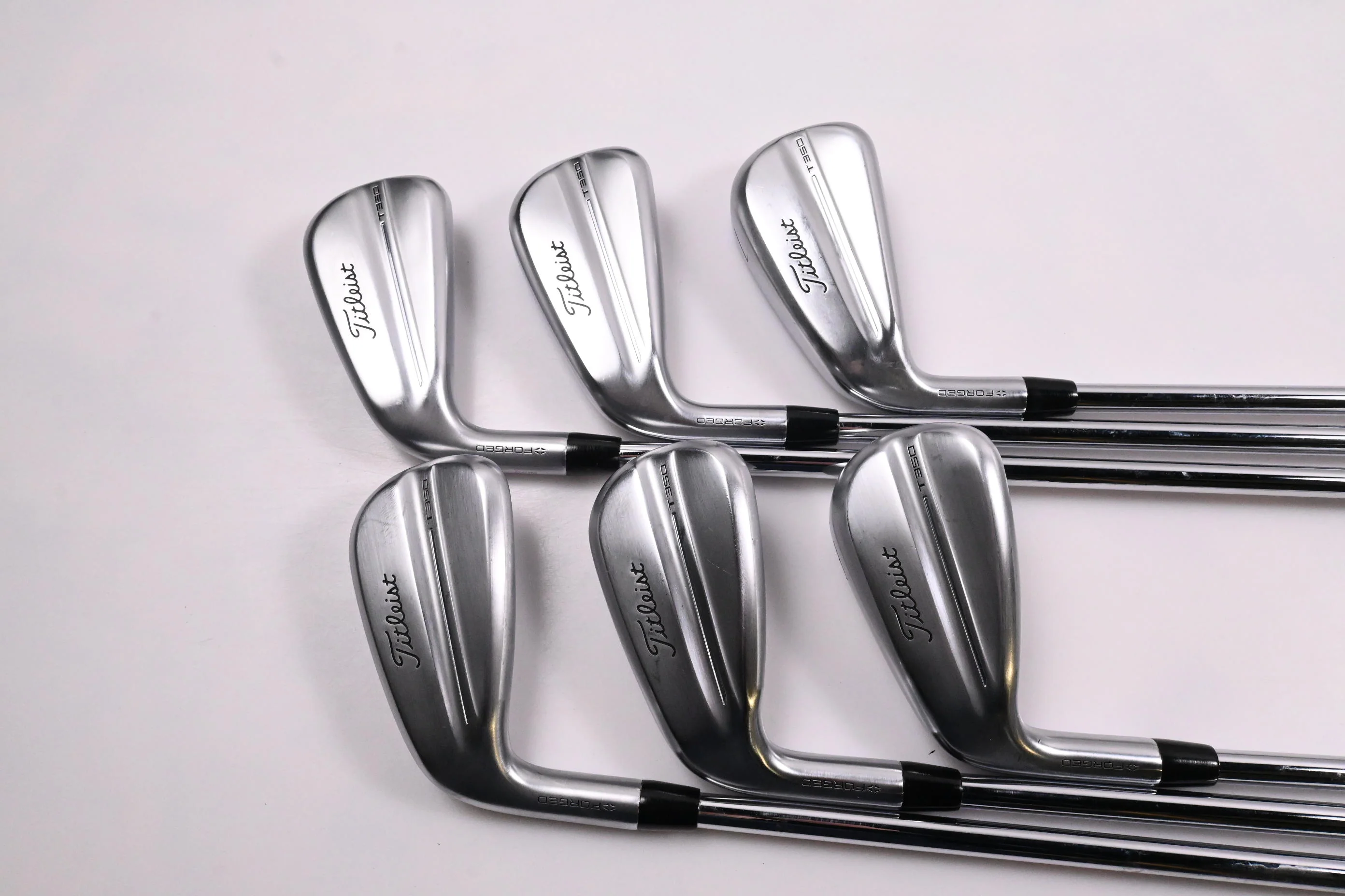 Left Hand Titleist T350 2025 Irons / 5-PW / Regular Flex AMT Red Shafts - Image 2