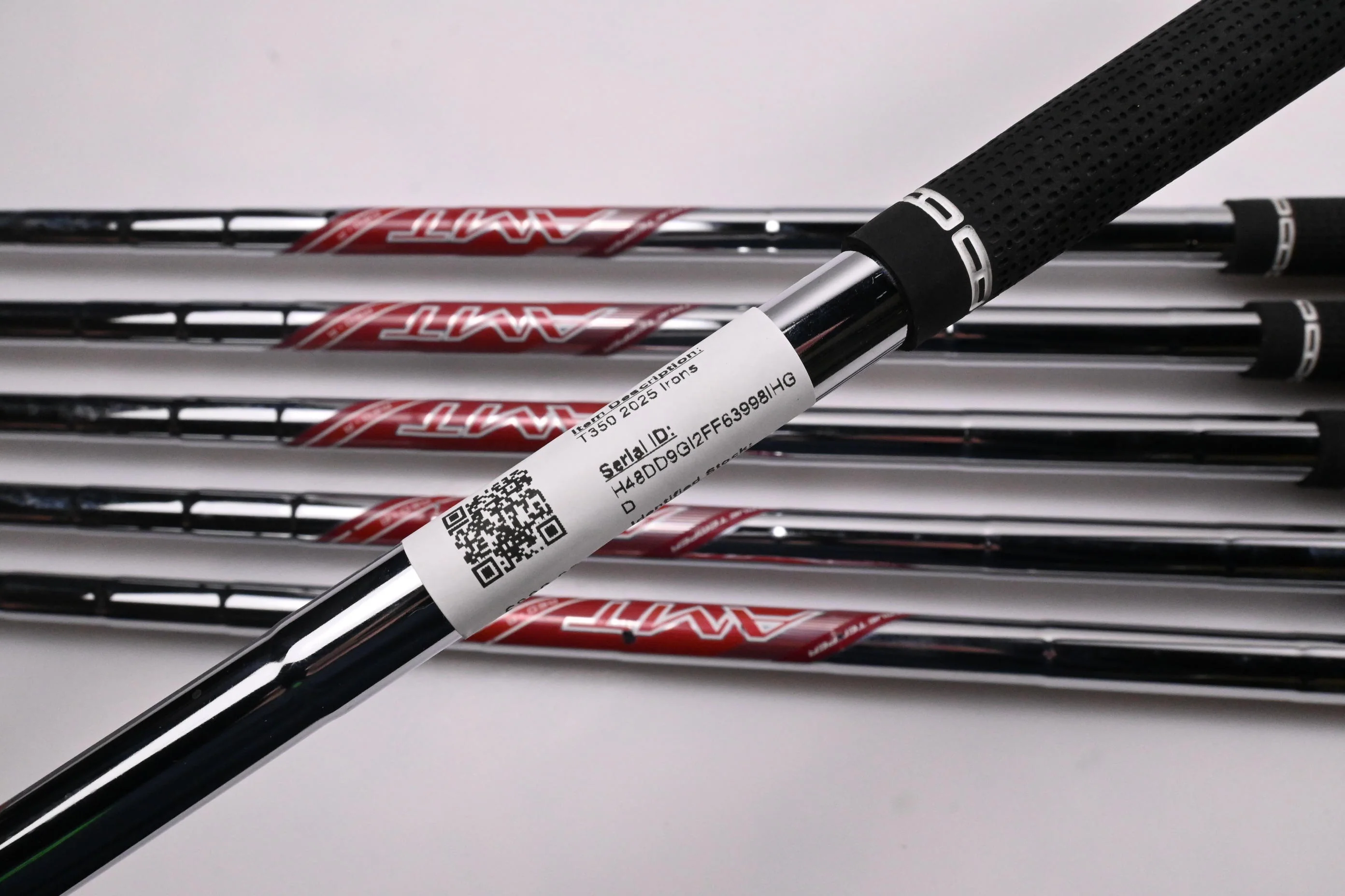 Left Hand Titleist T350 2025 Irons / 5-PW / Regular Flex AMT Red Shafts - Image 6