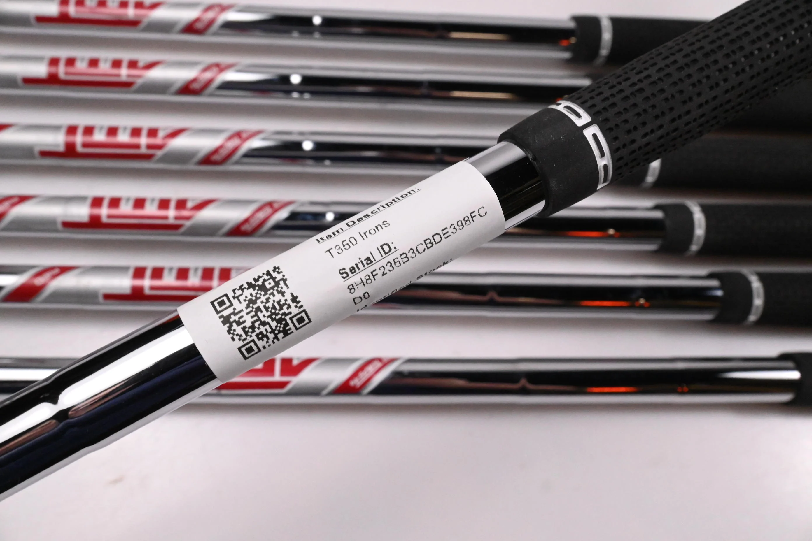 Left Hand Titleist T350 Irons / 5-PW+48° / Regular Flex AMT Red R300 Shafts - Image 6