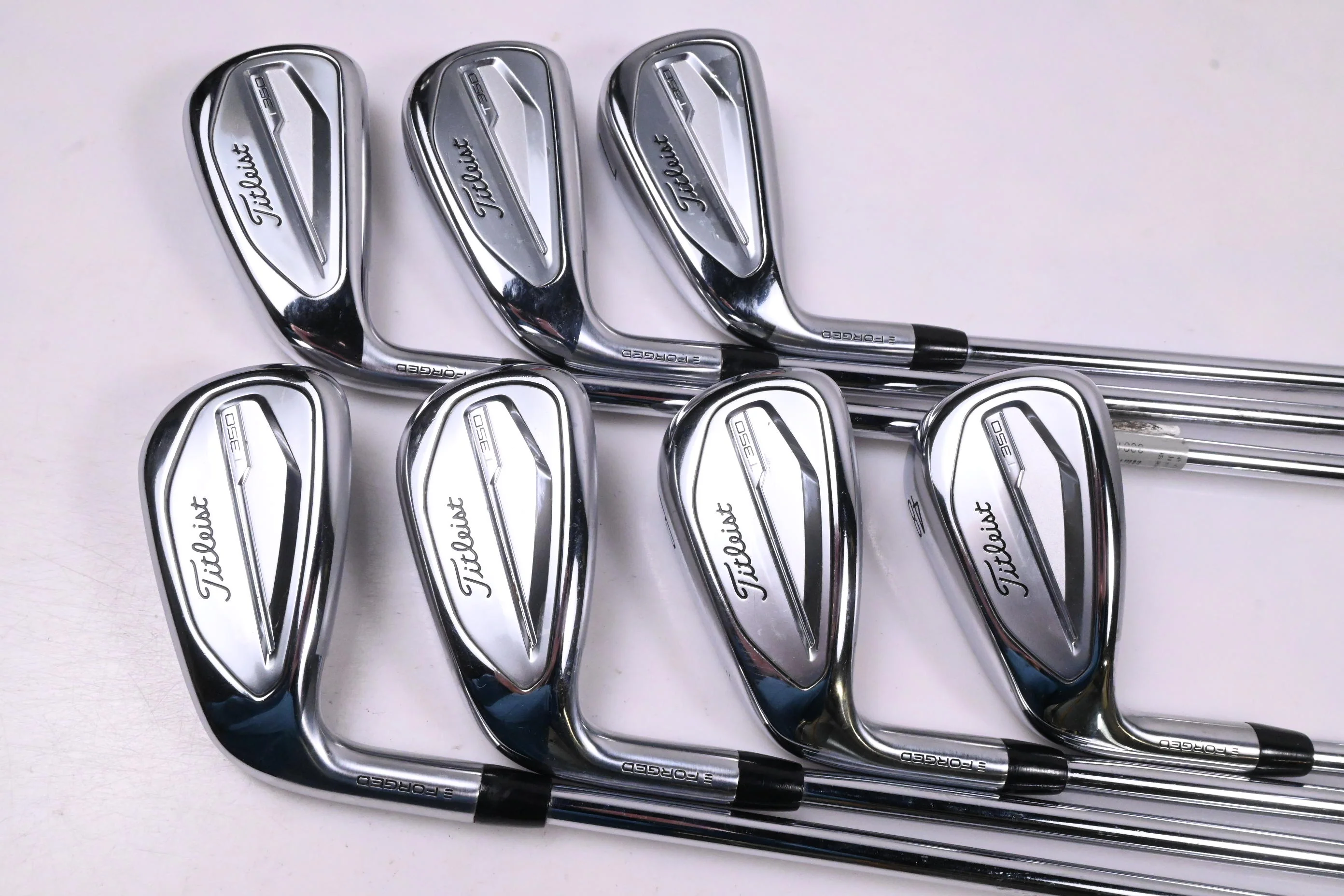 Left Hand Titleist T350 Irons / 5-PW+48° / Regular Flex AMT Red R300 Shafts - Image 2