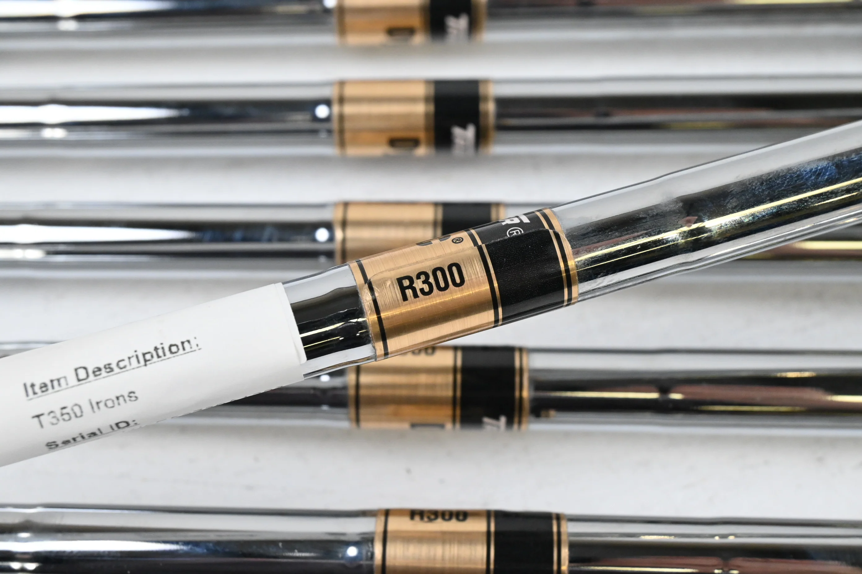 Left Hand Titleist T350 Irons / 5-PW / Regular Flex Dynamic Gold R300 Shafts - Image 5