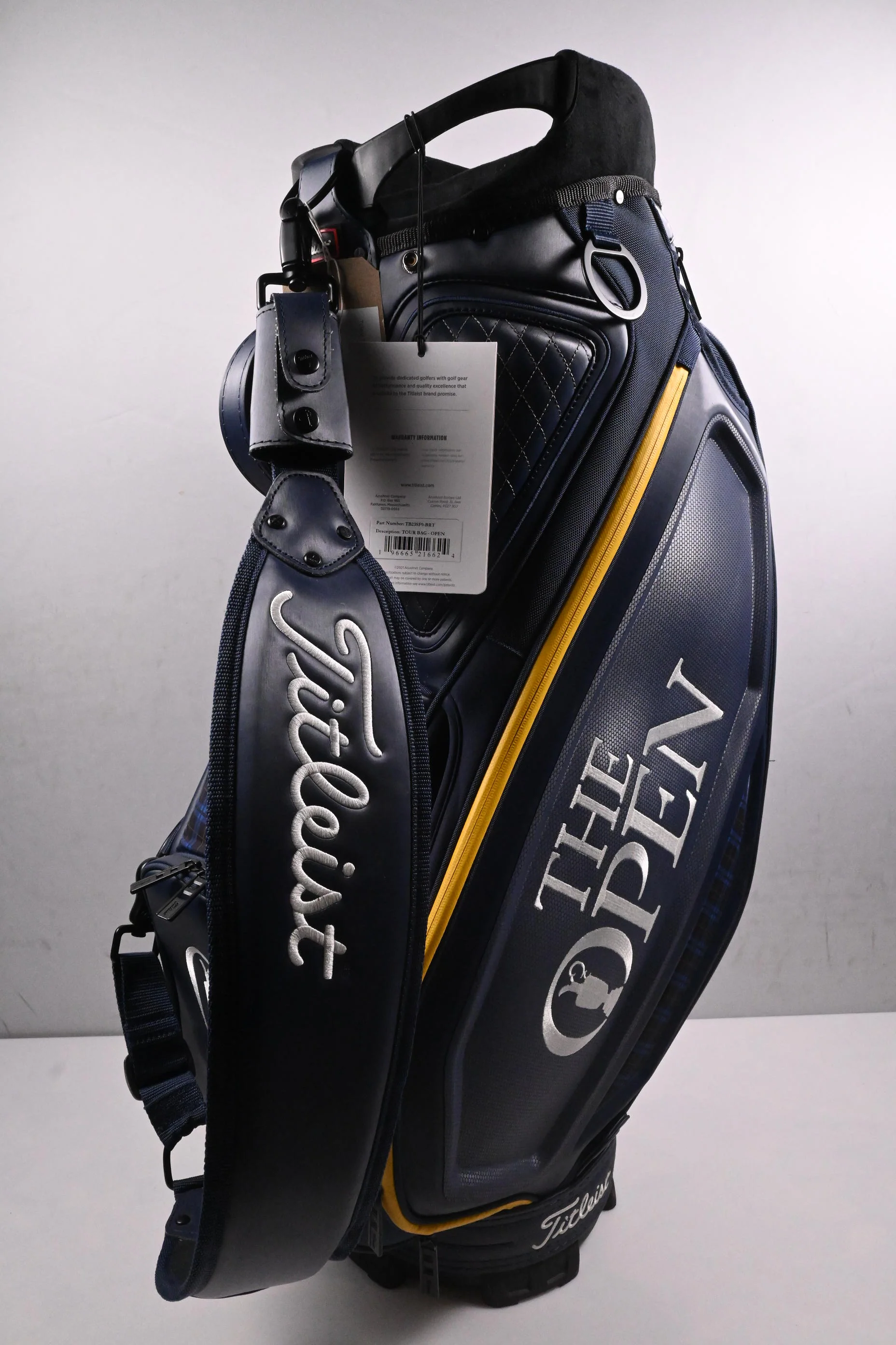 Titleist Open Championship Tour Bag / 5-Way Divider / Navy, Yellow - Image 5