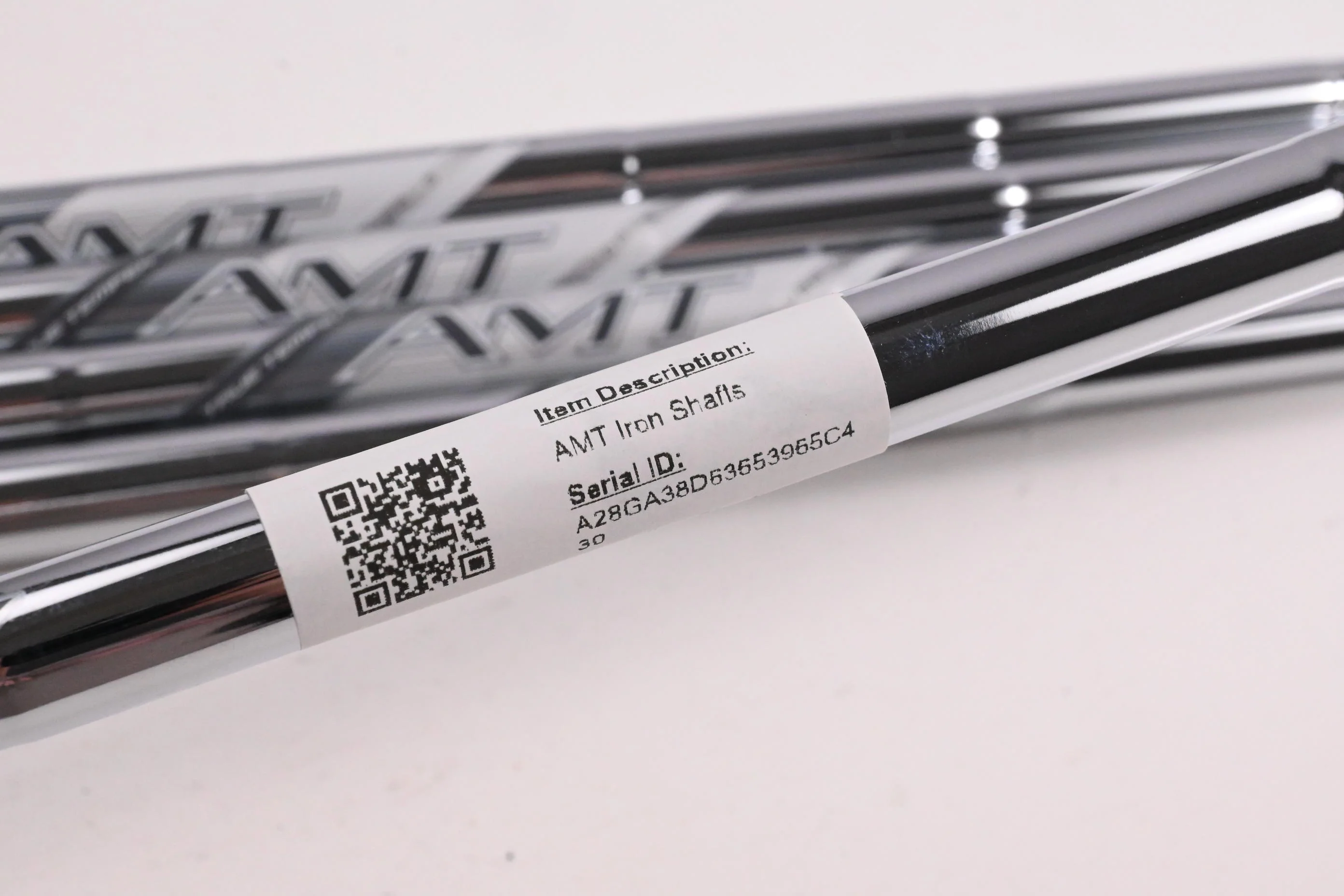 True Temper AMT Silver Iron Shafts / Stiff Flex / Set of 5 / .355" Tip - Image 4