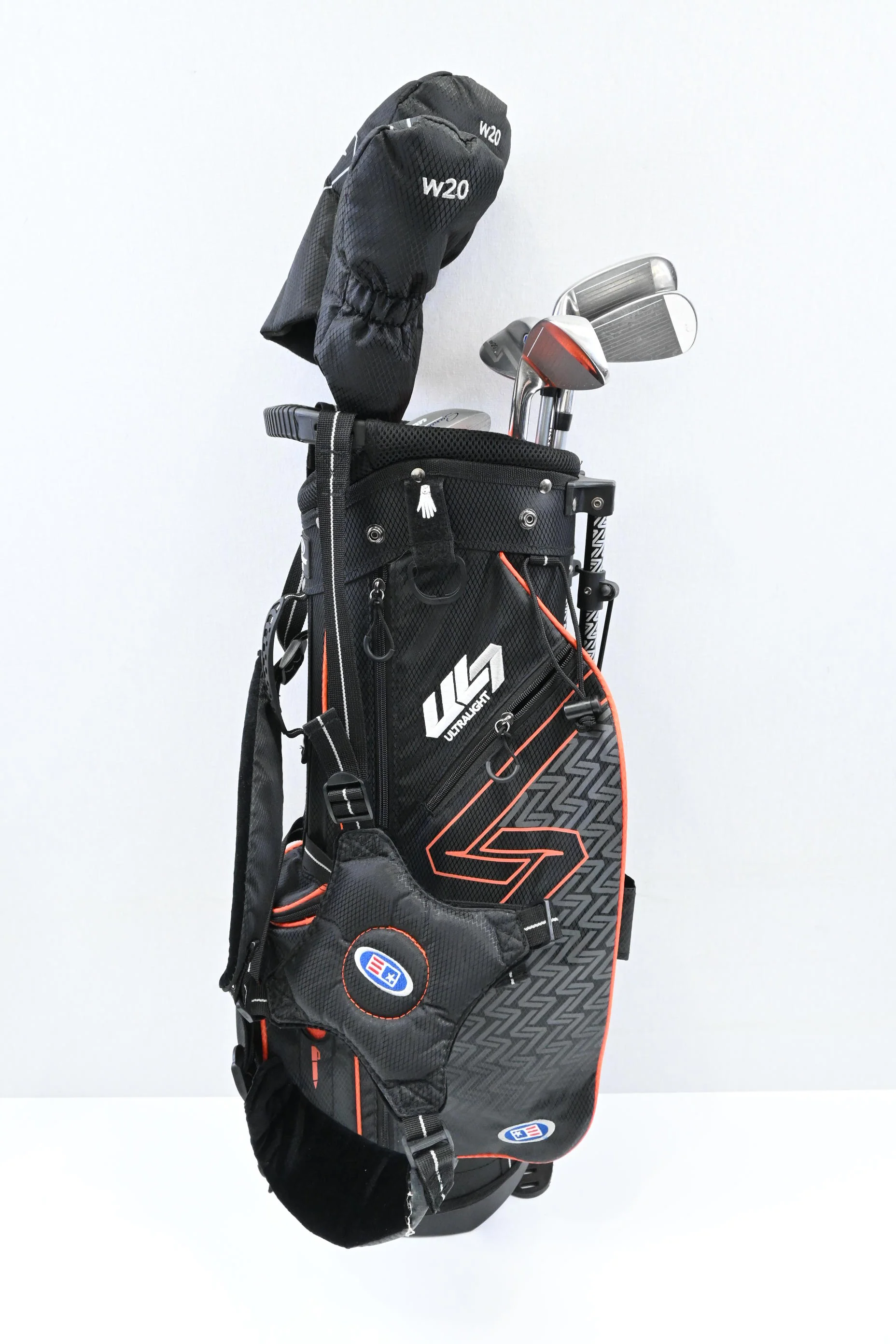 Junior US Kids W20 UL7 Package Set / Wood, Hybrid, irons, Putter, Bag