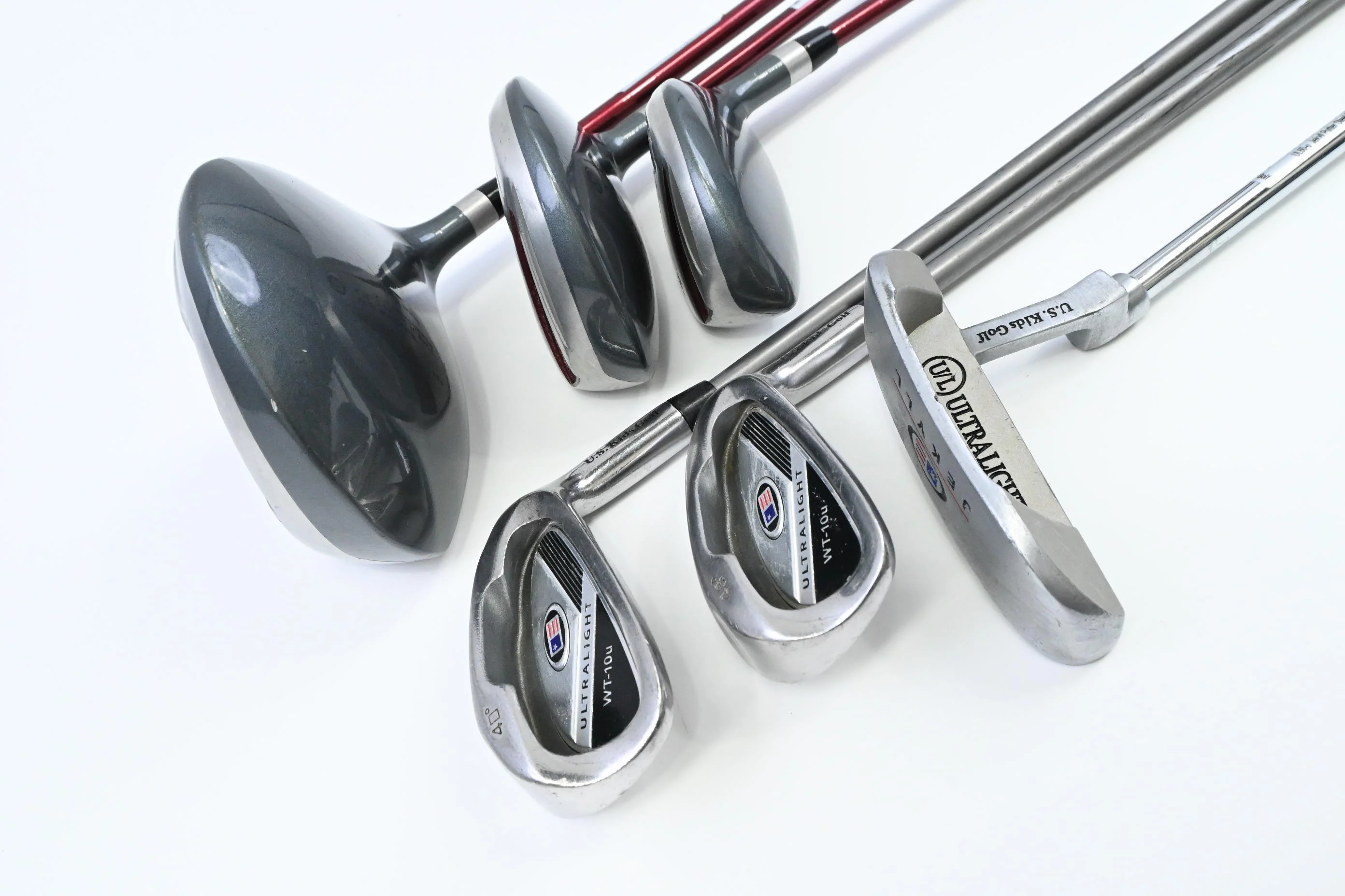 Junior US Kids WT-10 Package Set / Woods, Hybrid, Irons, Putter, Bag - Image 3