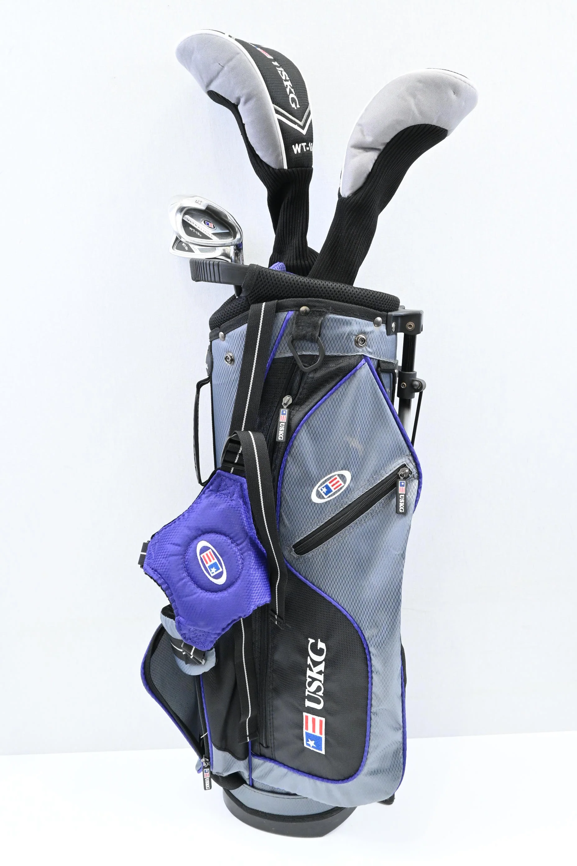 Junior US Kids WT-15 Package Set / Woods, Irons, Putter, Bag