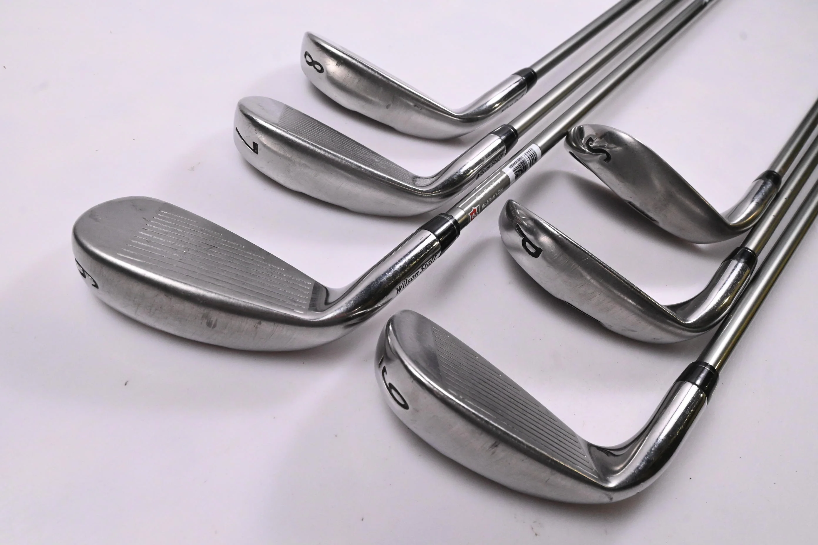Wilson D350 Irons / 6-PW+SW / Regular Flex UST Elements Chrome 59 Shafts - Image 4