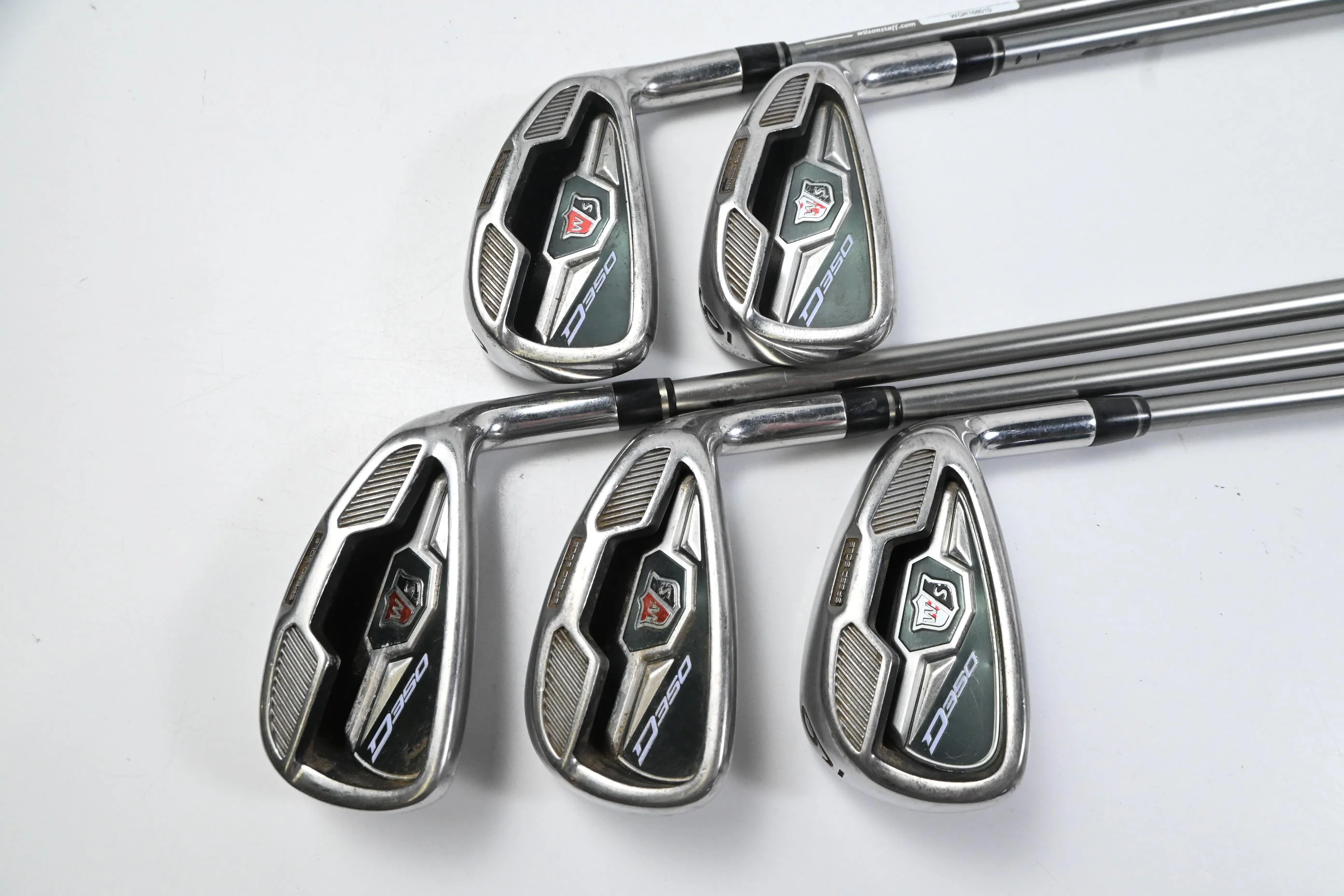 Wilson D350 Irons / 5-9i / Regular Flex UST Mamiya Elements Chrome Shafts - Image 2