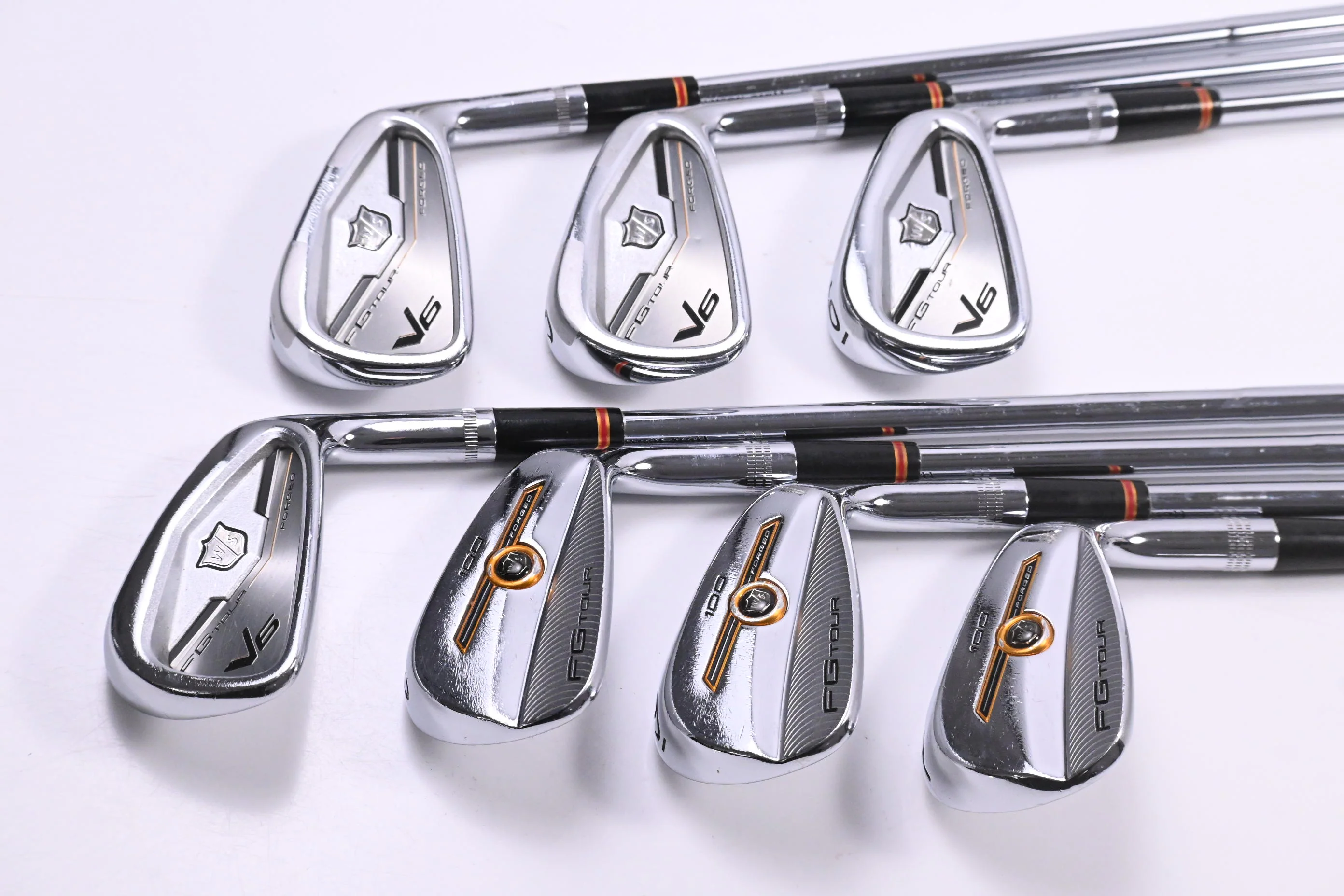 Wilson FG Tour V6 / 100 Combo Irons / 4-PW / X-Flex Dynamic Gold X100 Shafts - Image 2