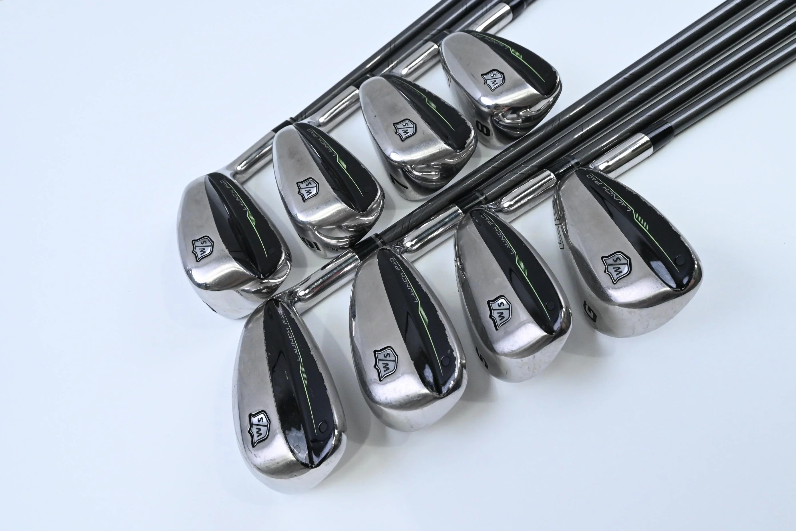 Wilson Launch Pad 2022 Irons / 5-PW+GW+SW / Senior Flex Project X Evenflow 55 - Image 2